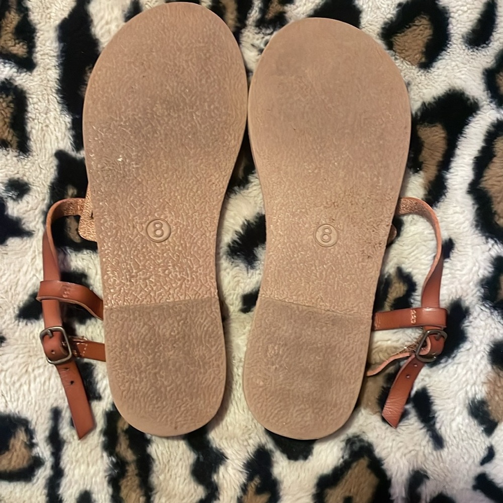universal thread brown sandals - Picture 2 of 2